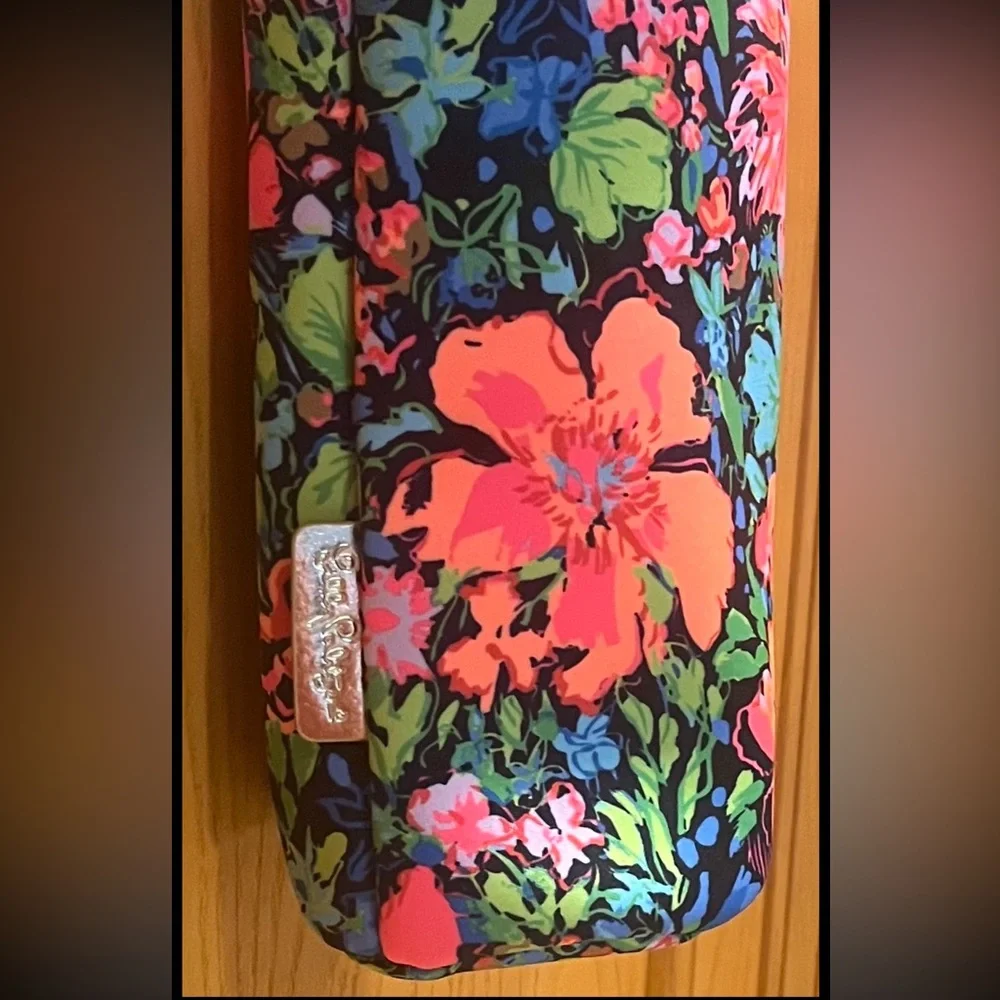 Lilly Pulitzer Wine Tote Floral Neoprene